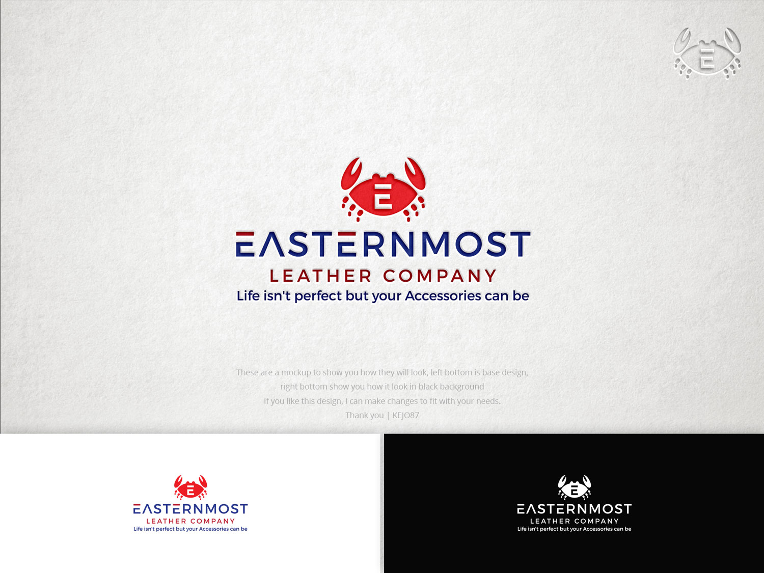 Logo Design by Kejo87 for Easternmost Leather Company | Design #17483781