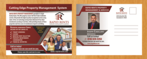 Diseño de Postal por Venus L. Penaflor para Rapid Rents Property Management & Services | Diseño #17505736