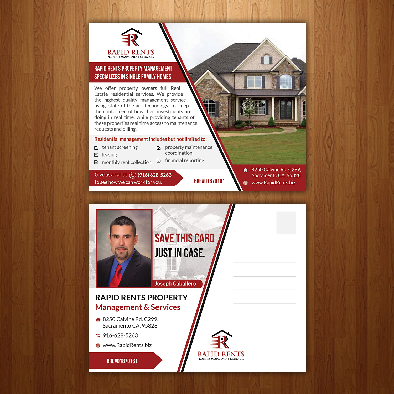 Postcard Design by creative.bugs for Rapid Rents Property Management & Services | Design #17492118