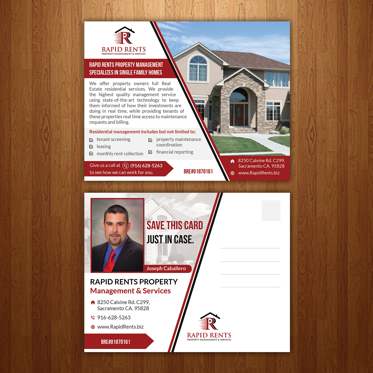 Postcard Design by creative.bugs for Rapid Rents Property Management & Services | Design #17492119