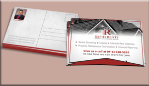 Diseño de Postal por Petter Goms para Rapid Rents Property Management & Services | Diseño #17508179