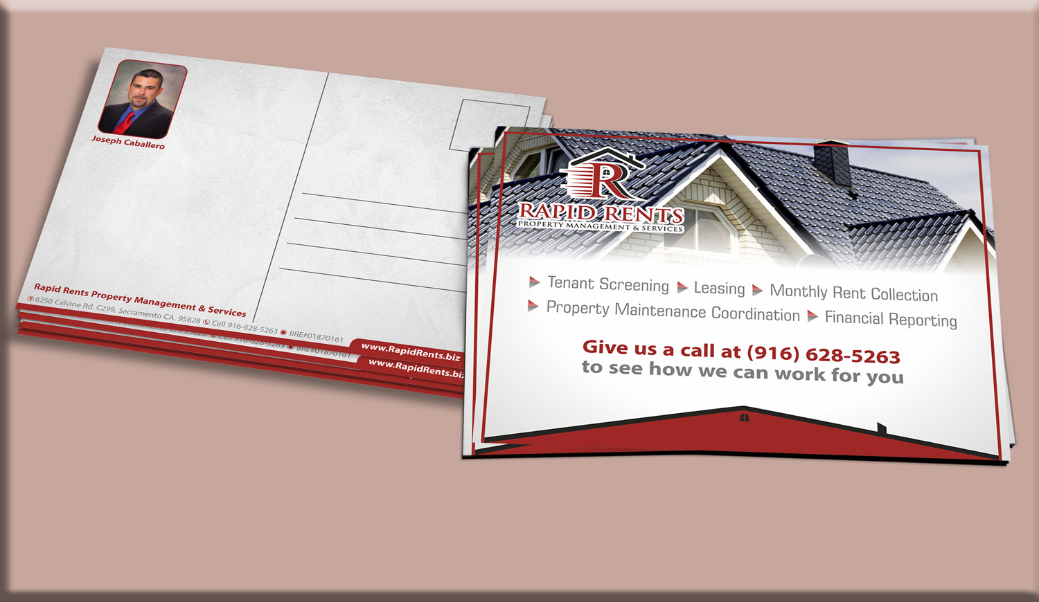Postcard Design by Petter Goms for Rapid Rents Property Management & Services | Design #17508242