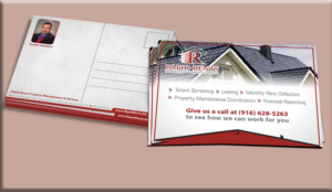 Design de Carte Postale par Petter Goms pour Rapid Rents Property Management & Services | Design : #17508242