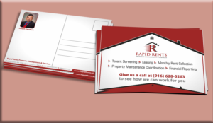 Design de Carte Postale par Petter Goms pour Rapid Rents Property Management & Services | Design : #17508390