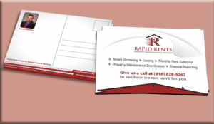 Postcard Design by Petter Goms for Rapid Rents Property Management & Services | Design: #17508839