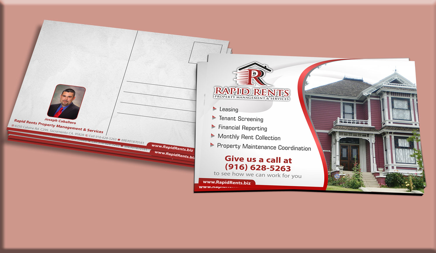 Postcard Design by Petter Goms for Rapid Rents Property Management & Services | Design #17536482