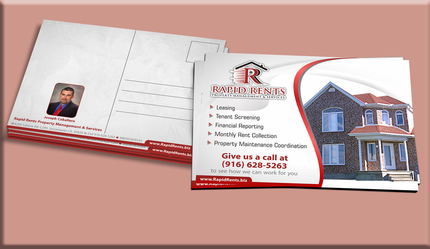 Postcard Design by Petter Goms for Rapid Rents Property Management & Services | Design #17536486