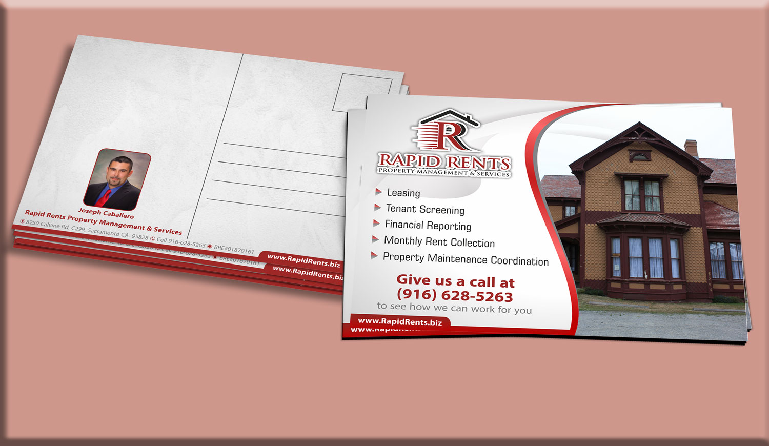 Postcard Design by Petter Goms for Rapid Rents Property Management & Services | Design #17536652
