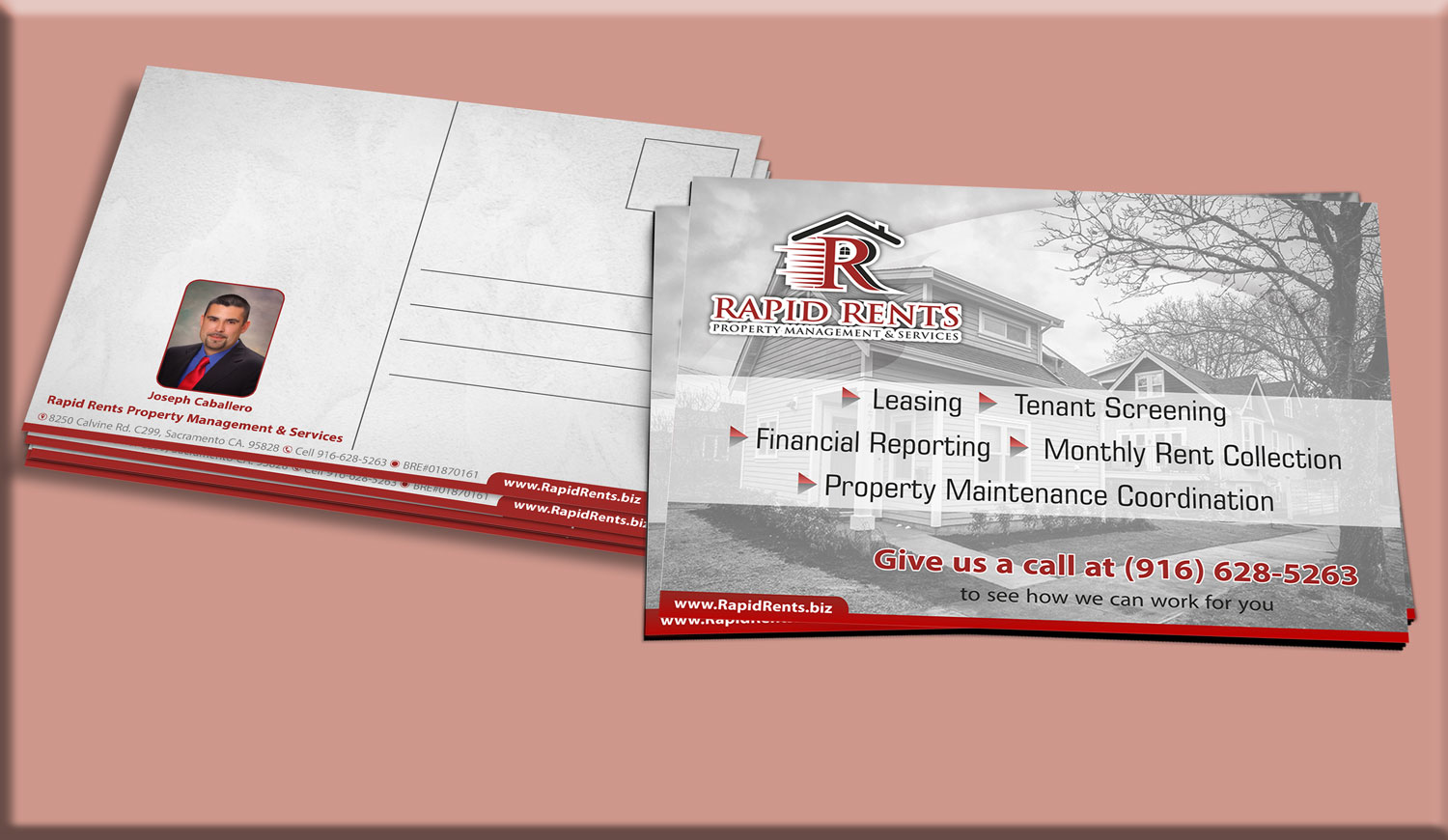 Postcard Design by Petter Goms for Rapid Rents Property Management & Services | Design #17551914