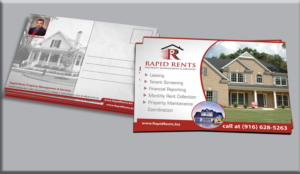 Postcard Design by Petter Goms for Rapid Rents Property Management & Services | Design: #17560243
