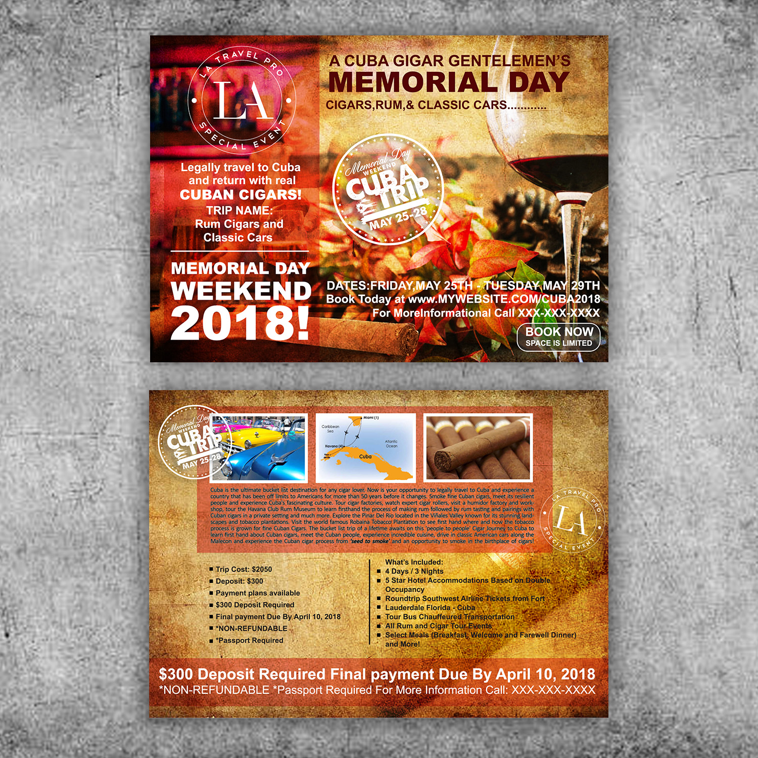 Diseño de Flyer por TuktukiShree para L A    T r a v e l | Diseño #17483184