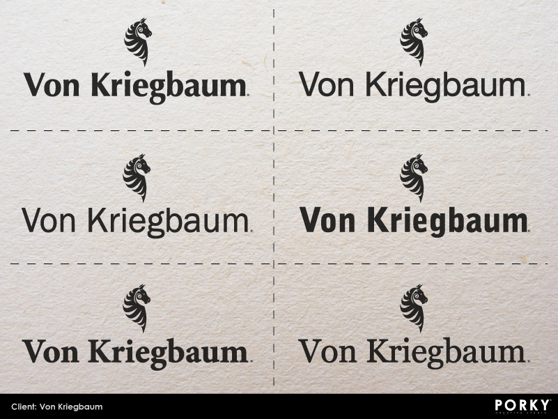 Logo Design by Porky Creative Studio for Von Kriegbaum | Design #2765177