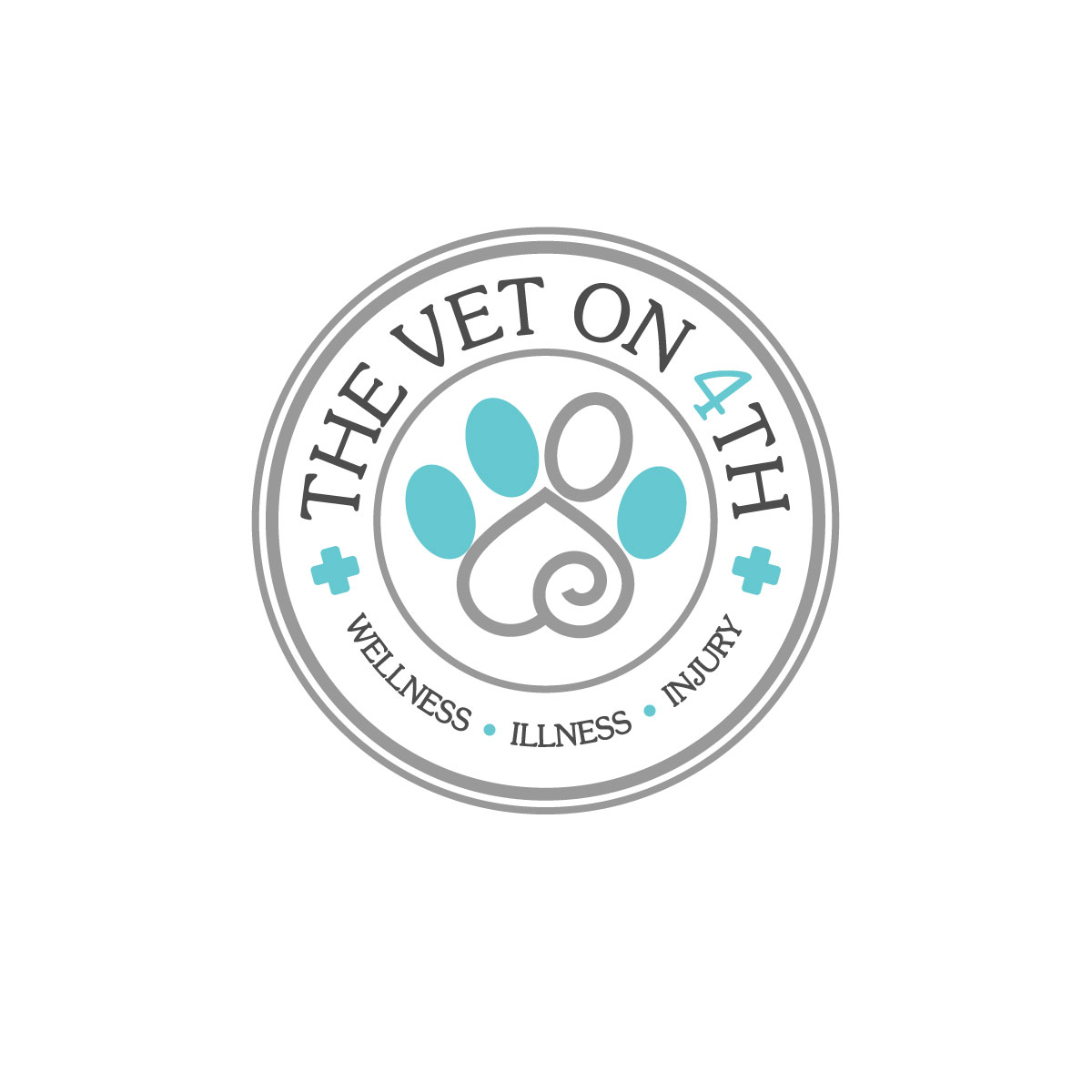 Logo Design by michellefrances for The Vet on 4th | Design #17687939