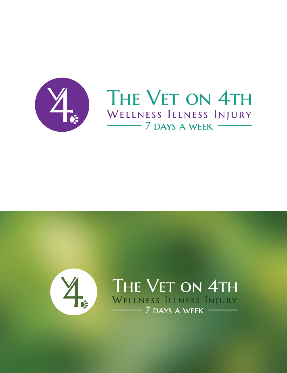 Logo Design by Wild Geek for The Vet on 4th | Design #17670131