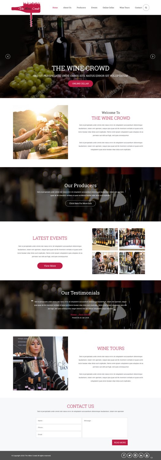 Web-Design von pb für The Wine Crowd | Design #17622534
