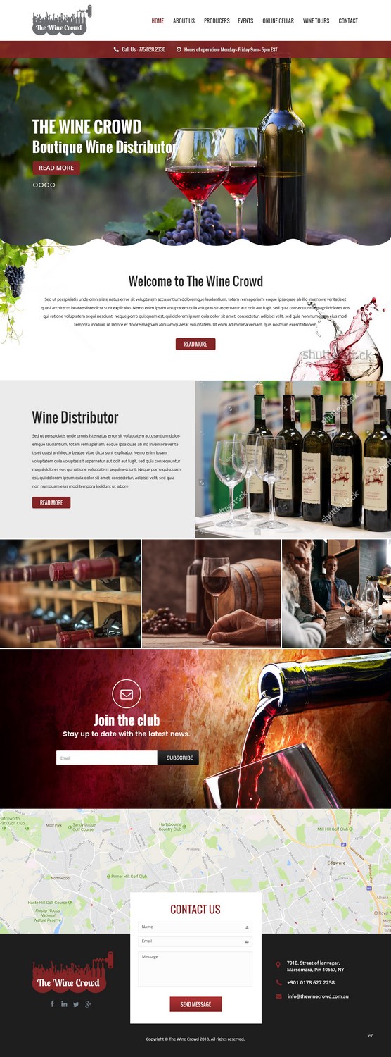 Web-Design von pb für The Wine Crowd | Design #17622537