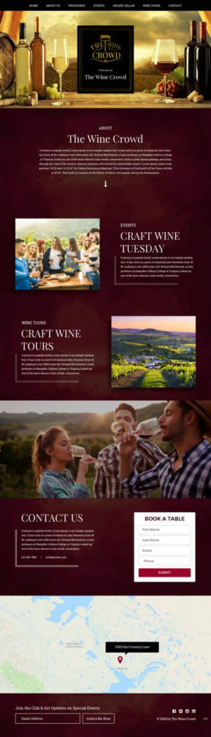 Diseño Web por pb para The Wine Crowd | Diseño: #17622553