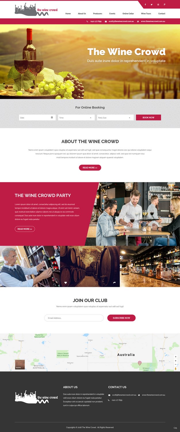 Web-Design von pb für The Wine Crowd | Design #17622554