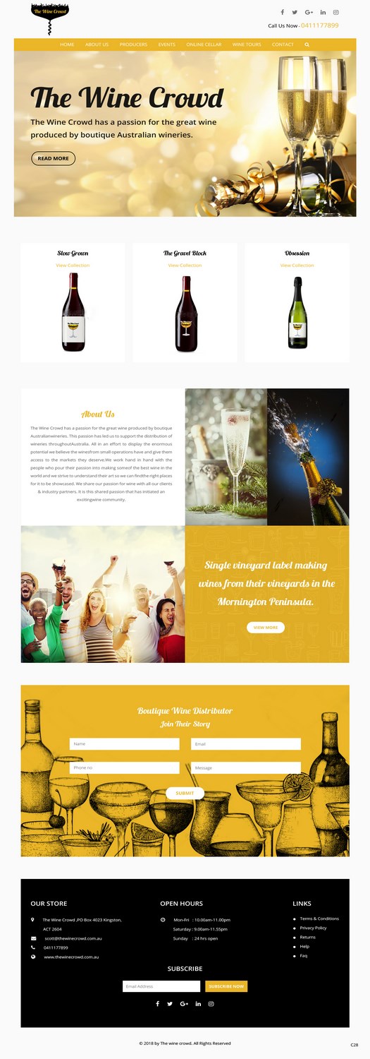 Web-Design von pb für The Wine Crowd | Design #17622569