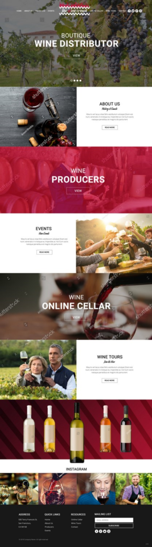 Diseño Web por pb para The Wine Crowd | Diseño: #17622571