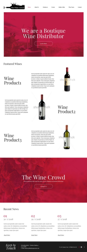 Diseño Web por pb para The Wine Crowd | Diseño: #17636300