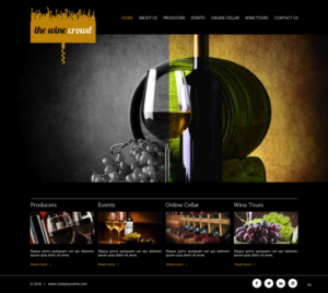 Diseño Web por pb para The Wine Crowd | Diseño: #17636308