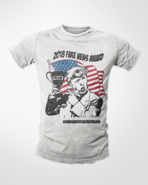 Humorous Shirt Design To Give People a Laugh - Trump Fake News | Design de T-shirt par dundun