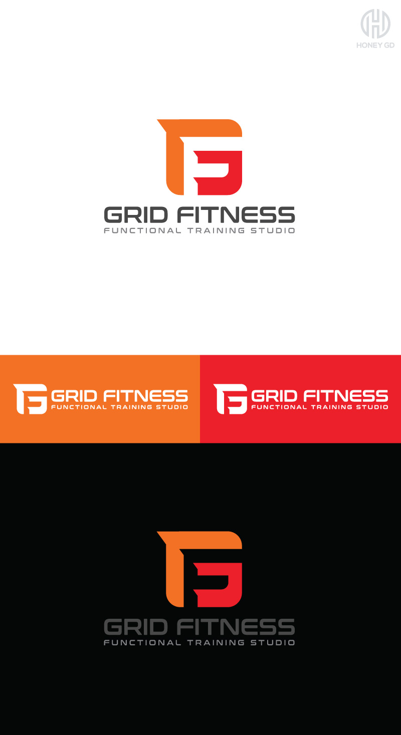 Diseño de Logo por Honey GD para GRID Fitness | Diseño #17541192