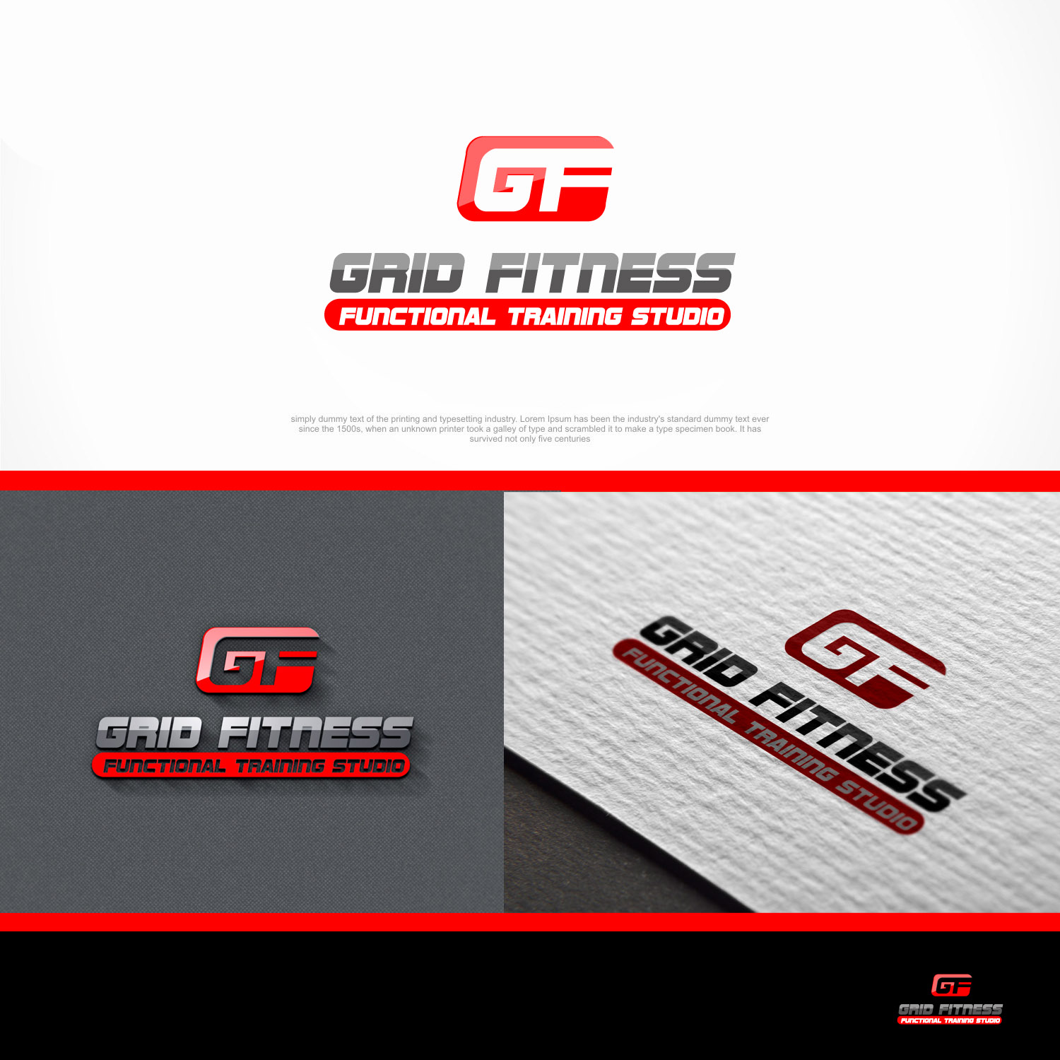 Diseño de Logo por A.STUDIO para GRID Fitness | Diseño #17512981