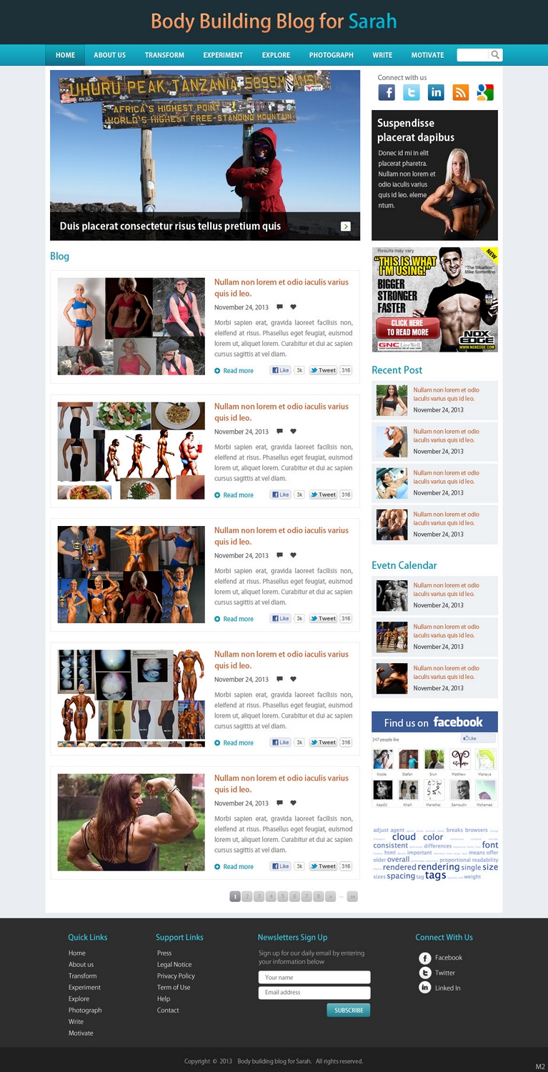 Wordpress Design by pb for this project | Design #2735570