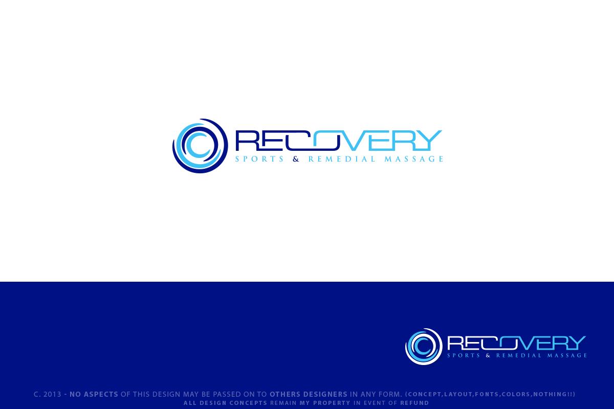 Logo Design by Senseless for Recovery Sports & Remedial Massage | Design #2723003