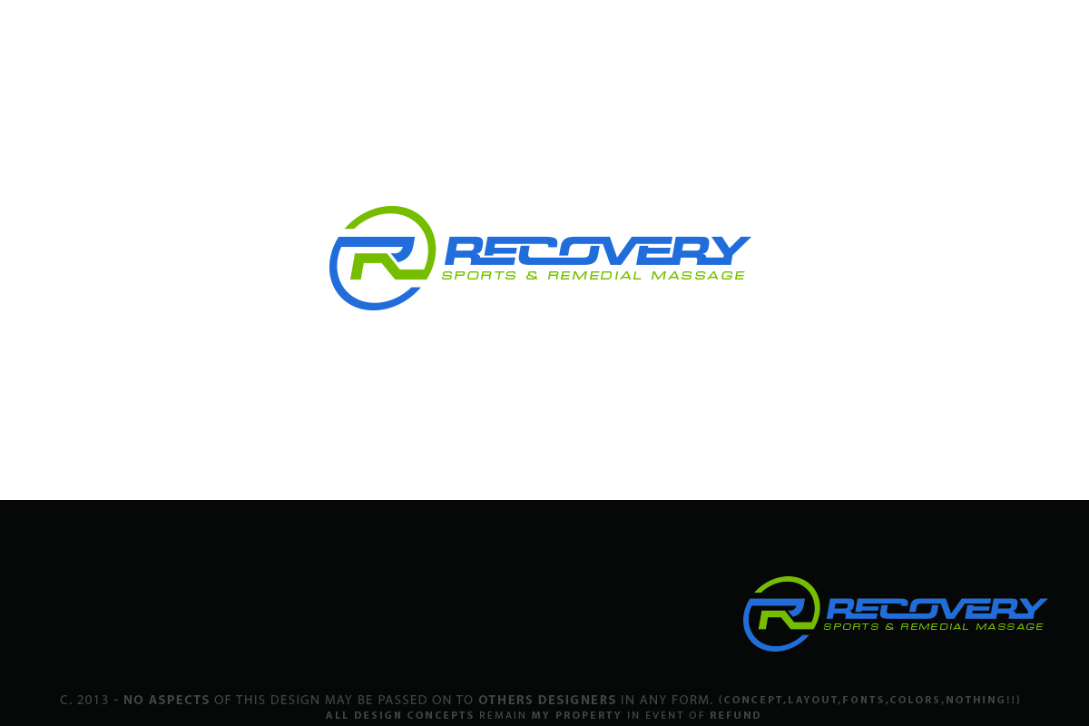 Logo Design by Senseless for Recovery Sports & Remedial Massage | Design #2748188