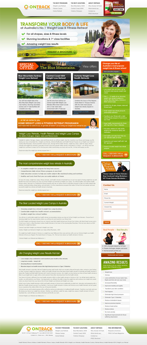 Web Design by Mayank Patel for OnTrack Wellbeing PTY Ltd | Design #643355