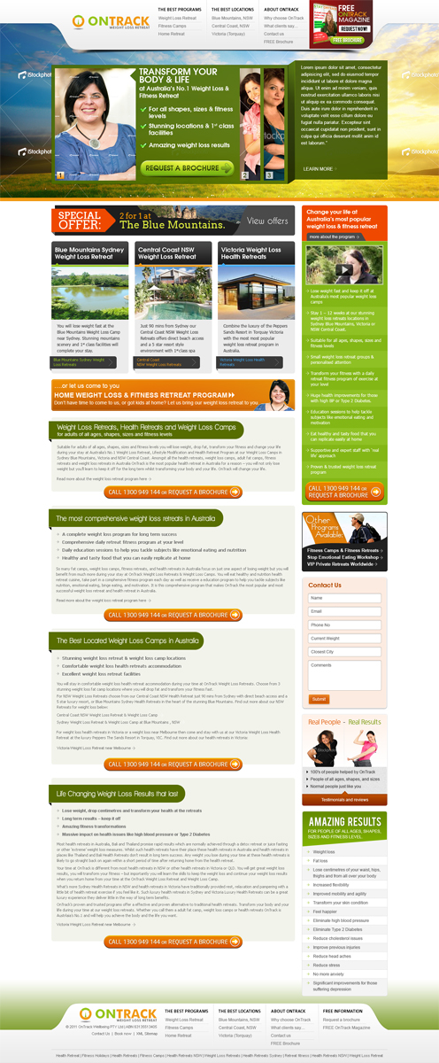 Web Design by Mayank Patel for OnTrack Wellbeing PTY Ltd | Design #643357