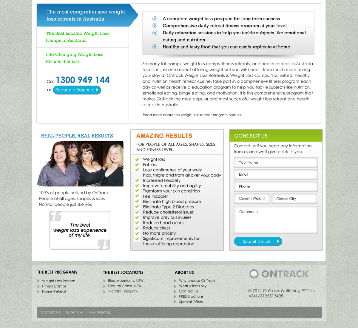 Web Design par ExtraDot pour OnTrack Wellbeing PTY Ltd | Design #638242