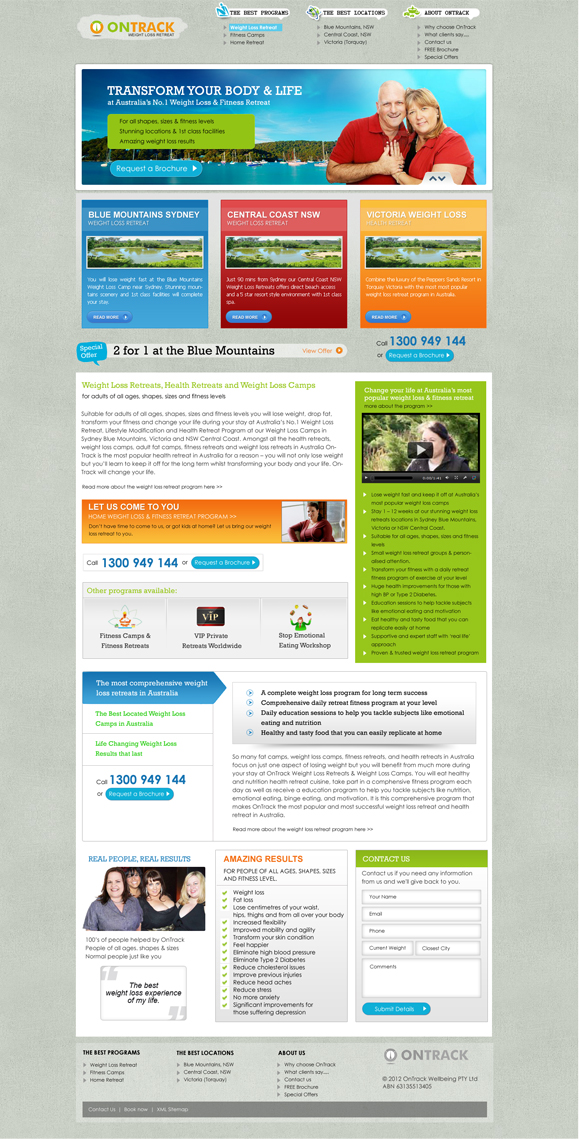Web Design par ExtraDot pour OnTrack Wellbeing PTY Ltd | Design #638246