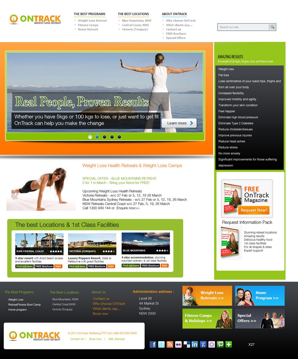 Web Design by pb for OnTrack Wellbeing PTY Ltd | Design #633520