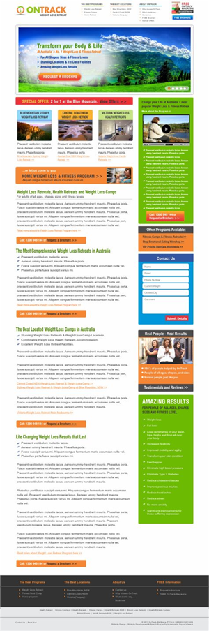 Diseño Web por CreativeIyke.com para OnTrack Wellbeing PTY Ltd | Diseño #632582