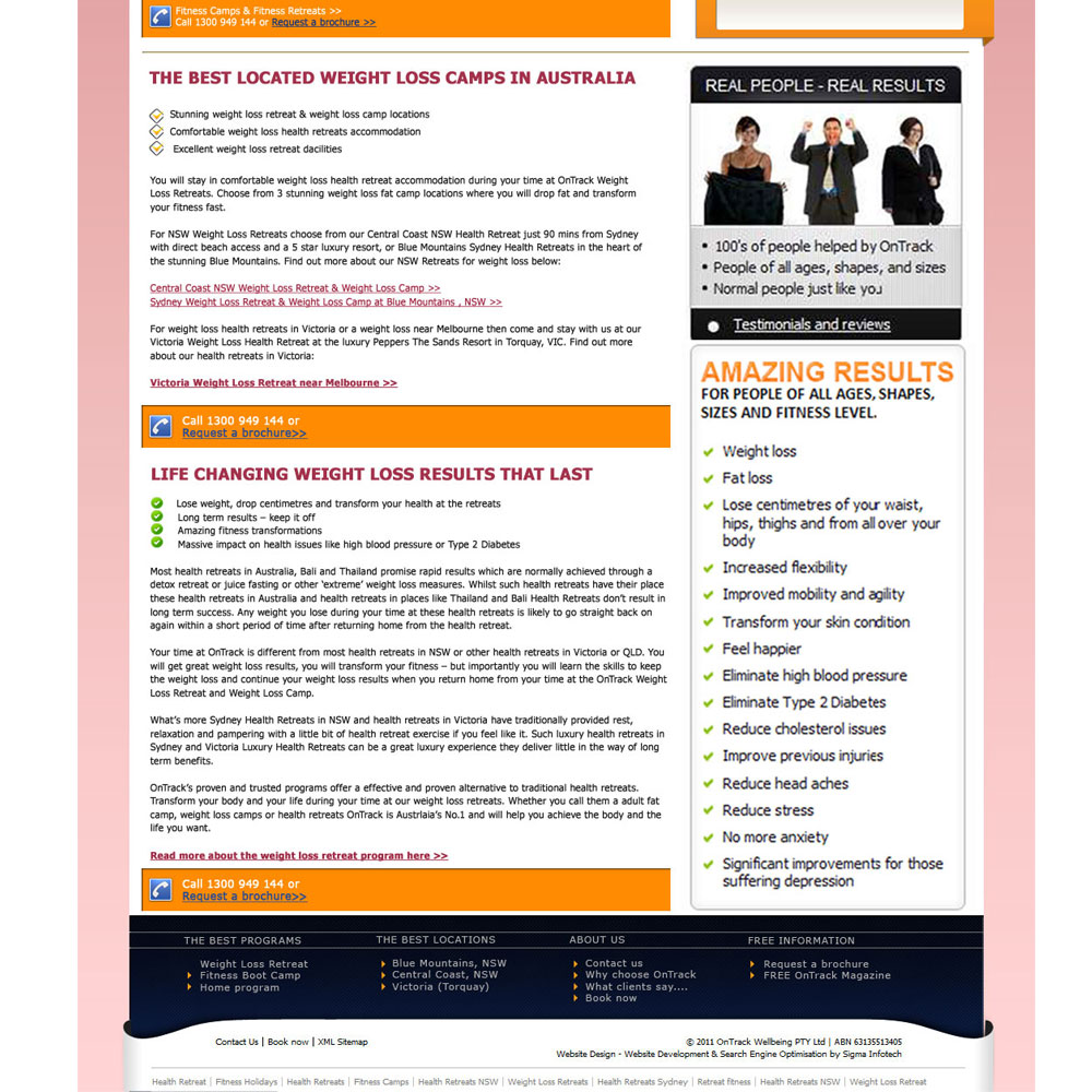 Web Design by Kiwi for OnTrack Wellbeing PTY Ltd | Design #647583