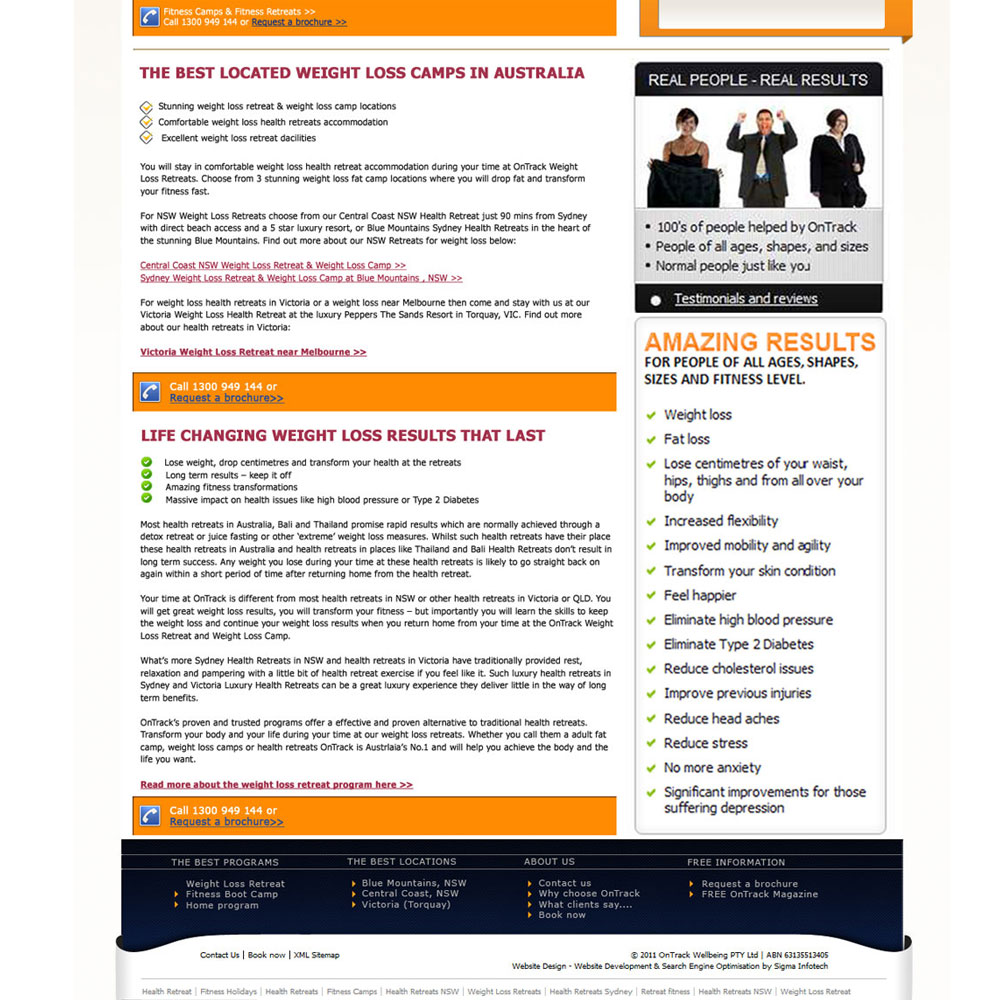 Web Design by Kiwi for OnTrack Wellbeing PTY Ltd | Design #647589