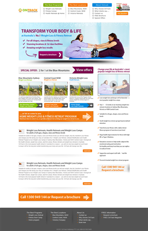 Web Design by LoopGraphix for OnTrack Wellbeing PTY Ltd | Design: #650058