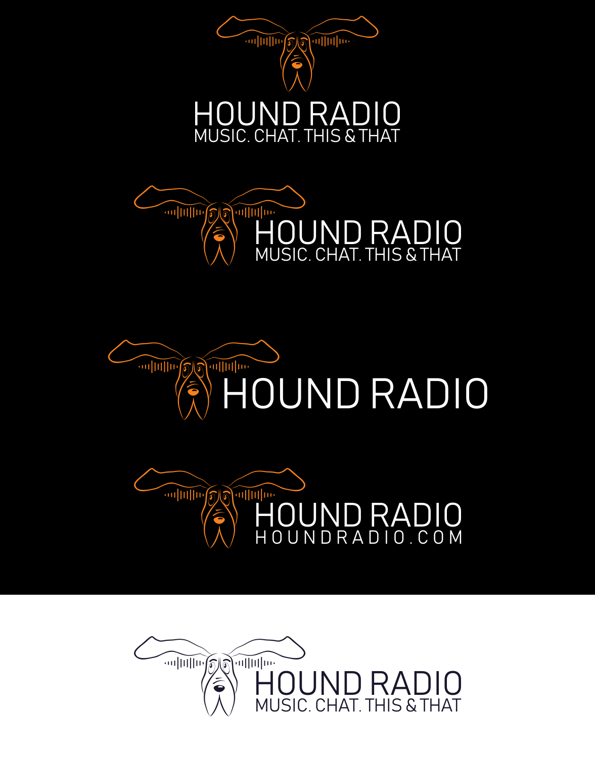 Logo Design by moisesf for Hound Radio, LLC | Design #17780231