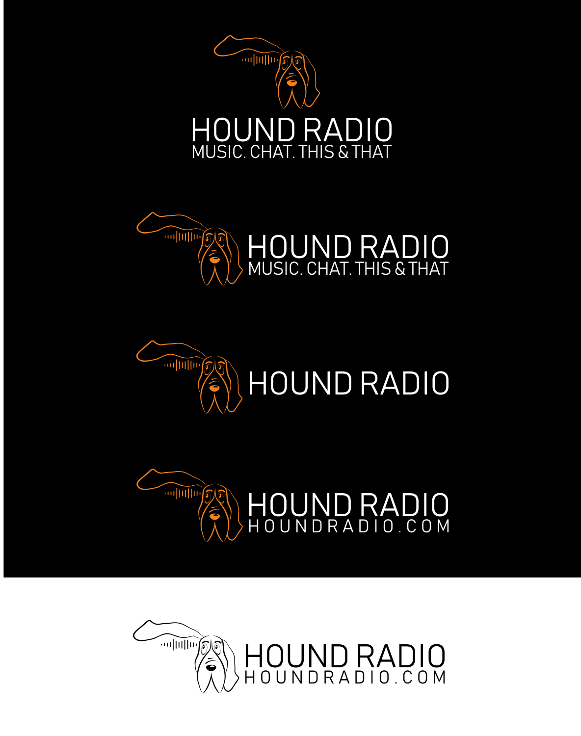 Logo Design by moisesf for Hound Radio, LLC | Design #17780254