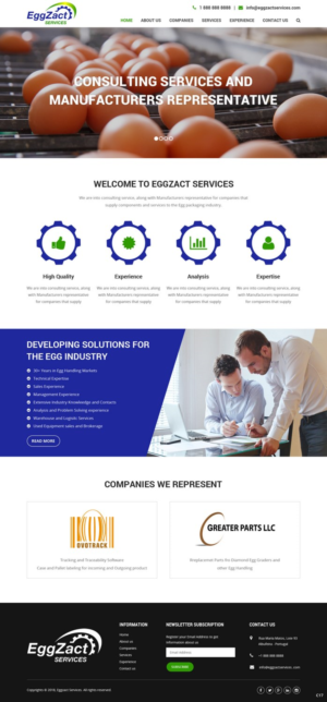 Web Design by pb for EggZact Services | Design: #17503189