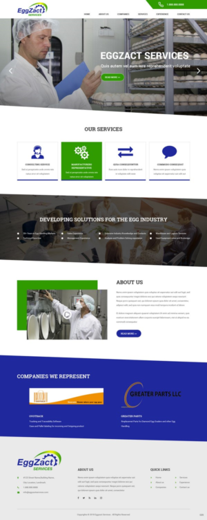 Web Design by pb for EggZact Services | Design: #17503192