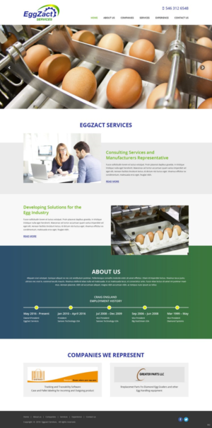 Web Design by pb for EggZact Services | Design: #17503213