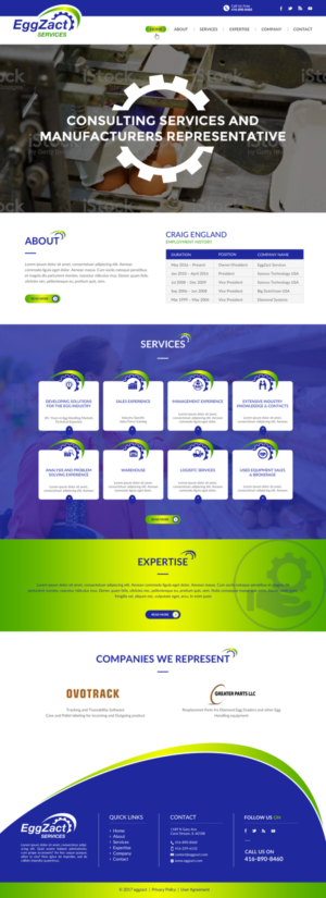 Web Design by chandrayaan.creative for EggZact Services | Design: #17502110