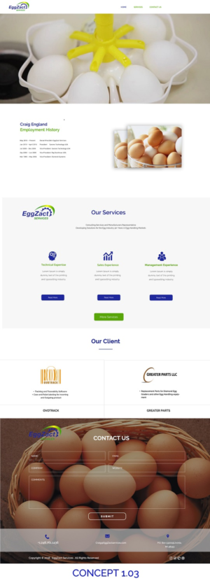 Web Design by 5SD solutions for EggZact Services | Design: #17505043