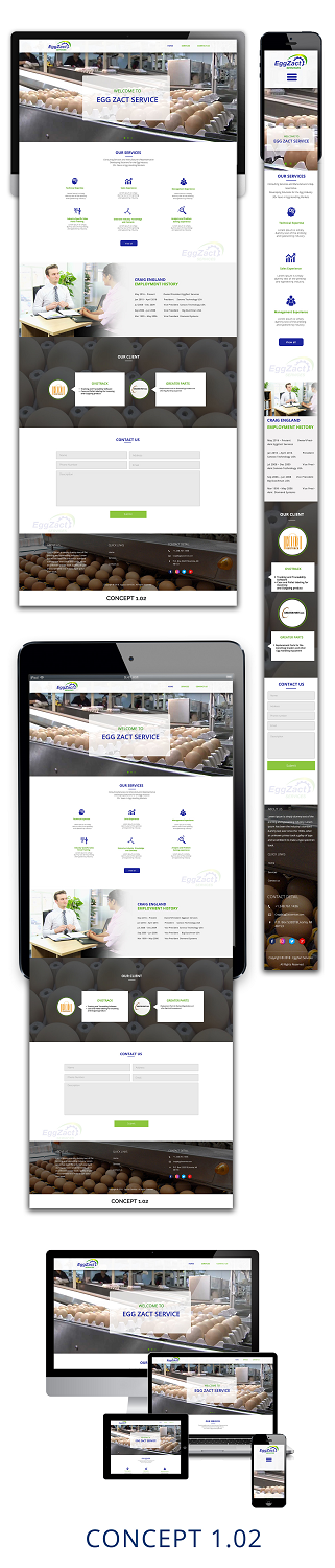 Web Design by 5SD solutions for EggZact Services | Design #17532370