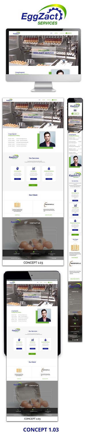 Web Design by 5SD solutions for EggZact Services | Design #17532371
